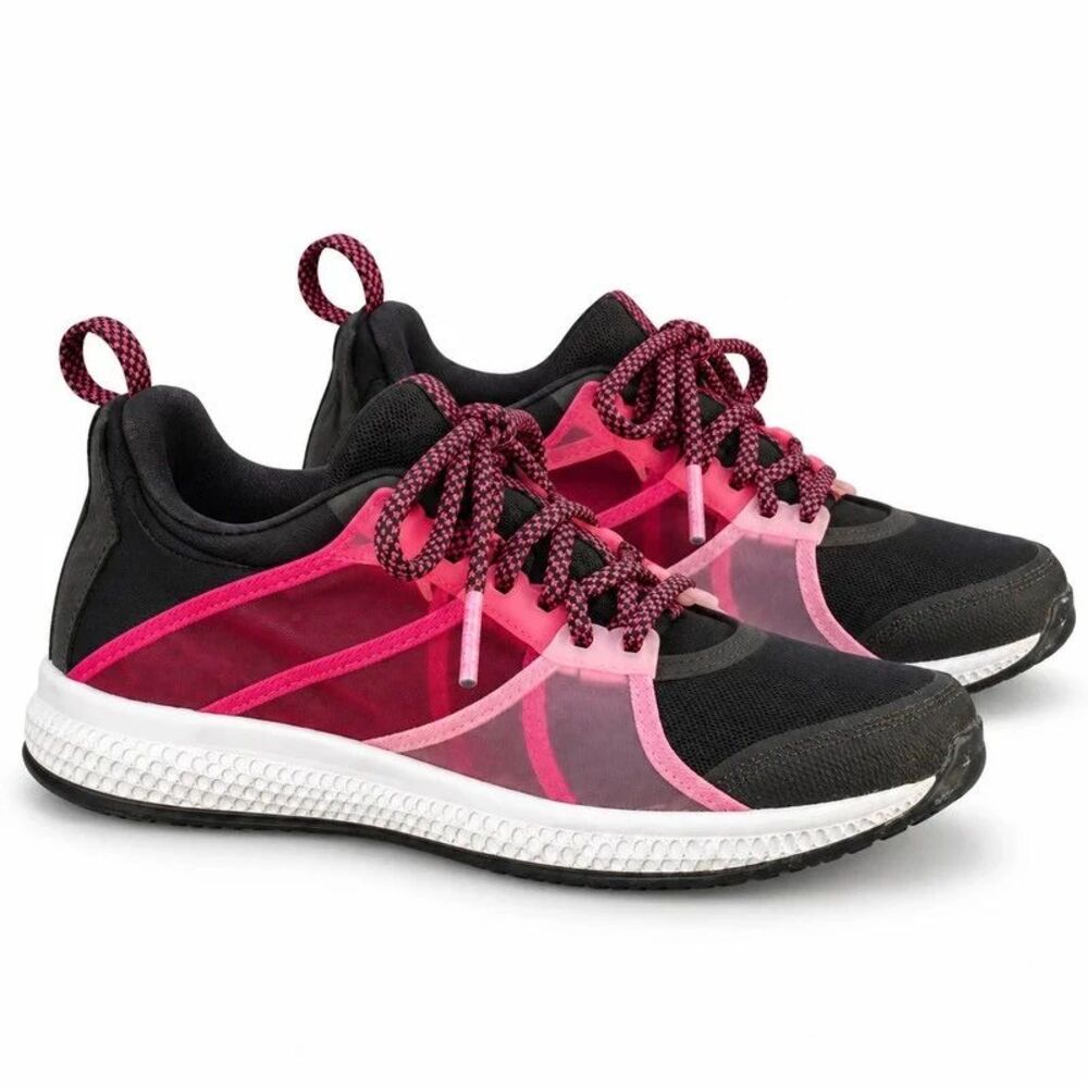 Adidas Gymbreaker Bounce Black Pink Cross Training Running Cushioned Shoes, 8